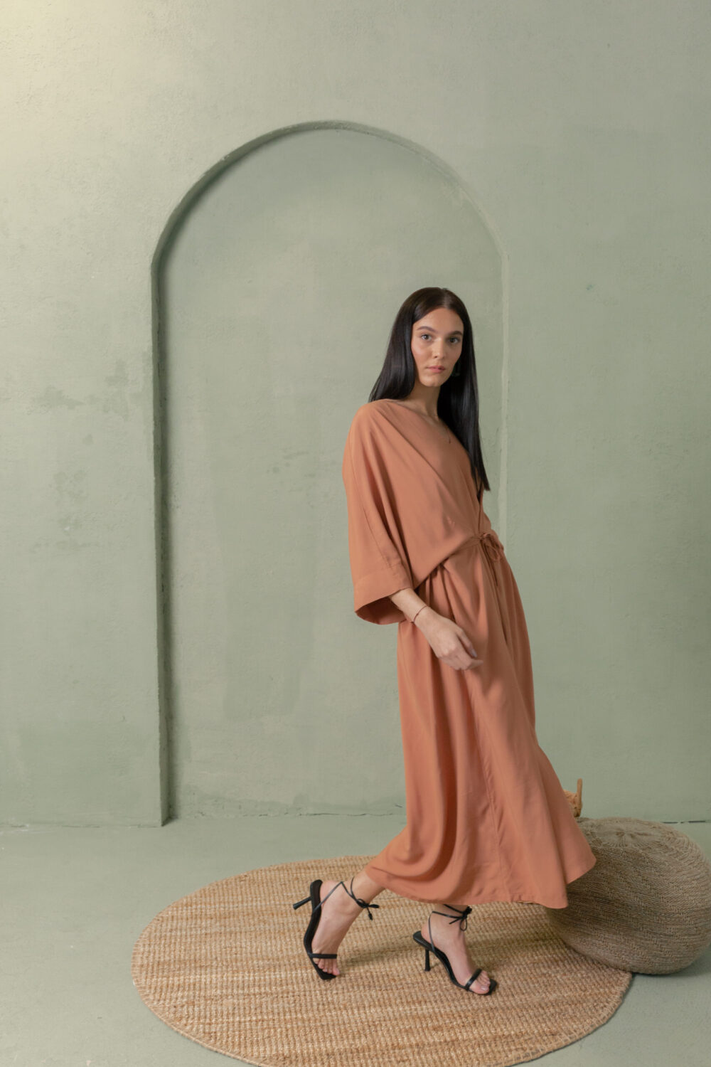 HALJINA KIMONO TERRACOTTA - Slika 2