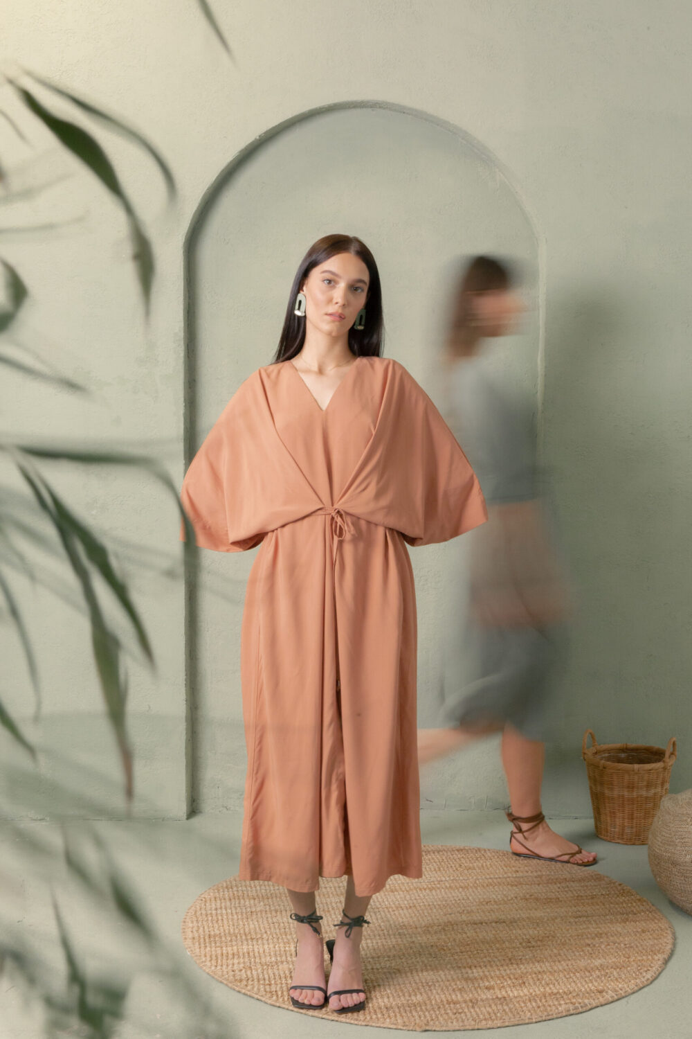 HALJINA KIMONO TERRACOTTA - Slika 3