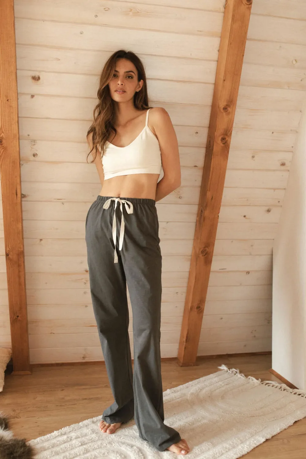 PIDŽAMA COZY ORGANIC DARK GREY - Slika 6
