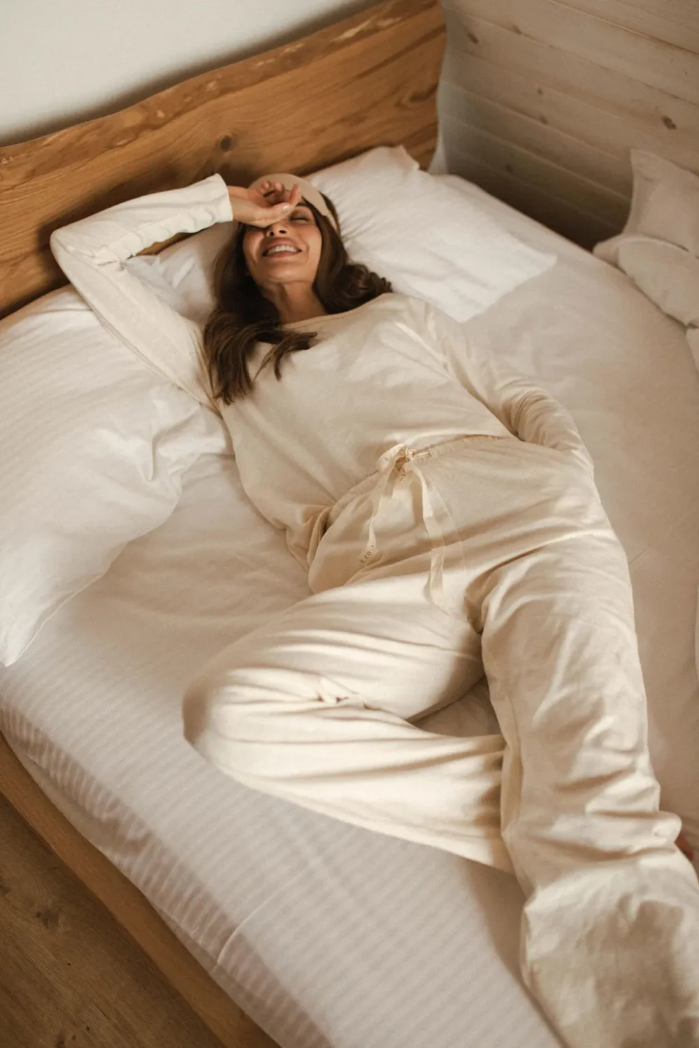 PIDŽAMA COZY ORGANIC OFF WHITE - Slika 3