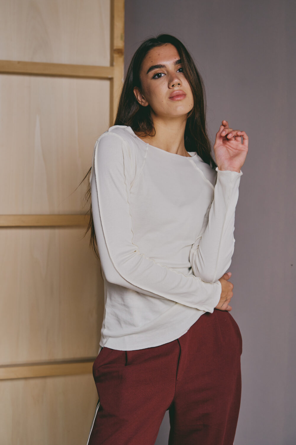 MAJICA PETRA ORGANIC OFF WHITE - Slika 2