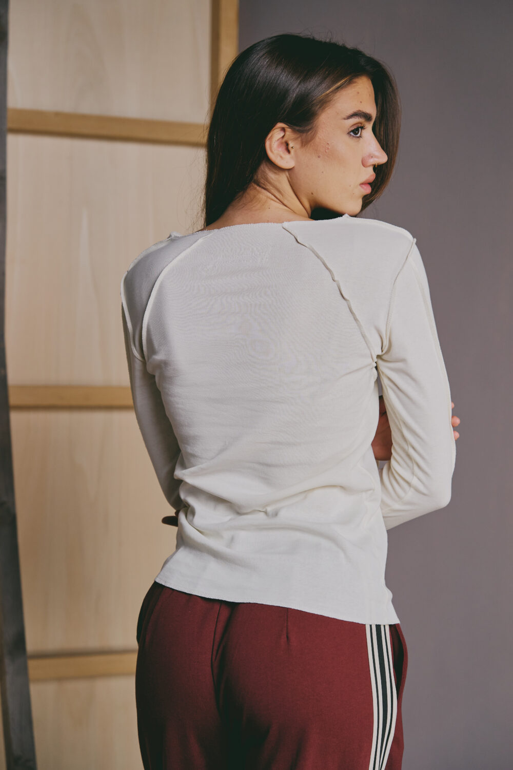 MAJICA PETRA ORGANIC OFF WHITE - Slika 3