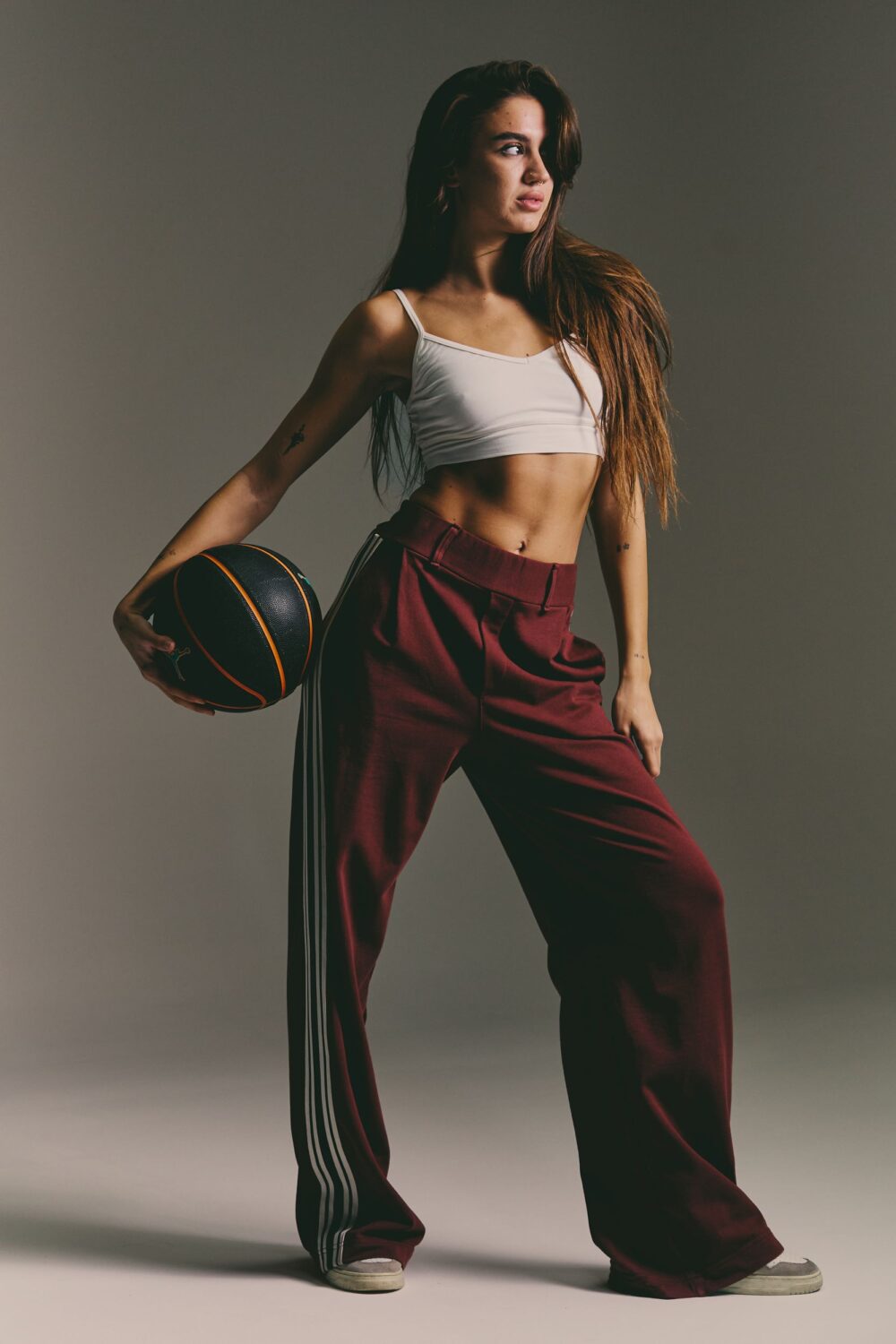 PANTALONE MARIANNE BURGUNDY - Slika 2
