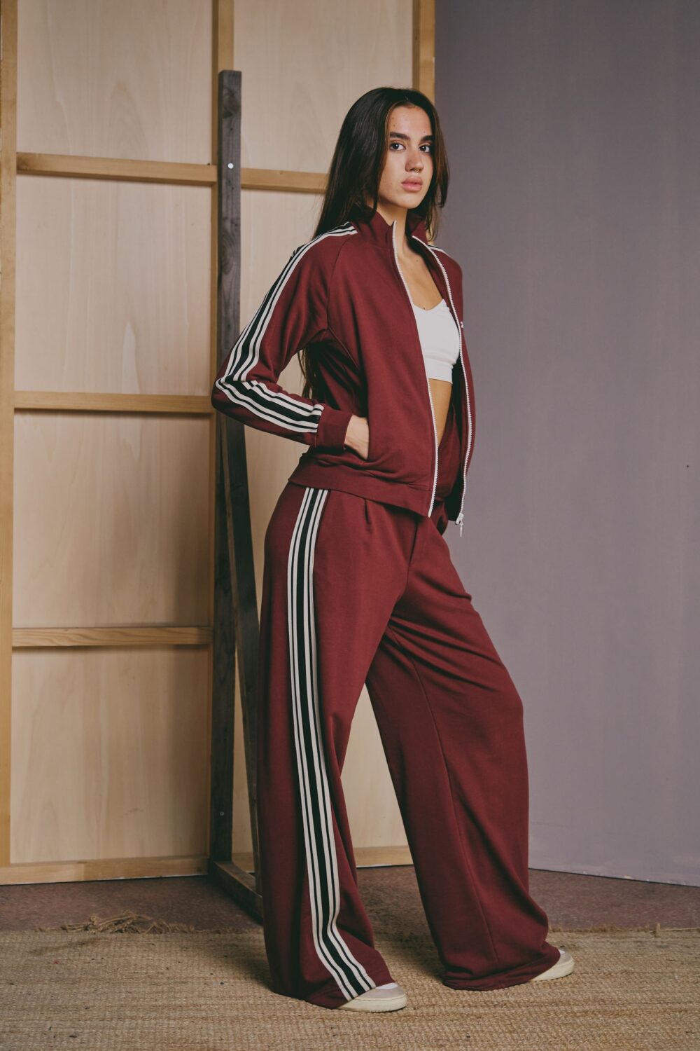 pantalone marianne burgundy