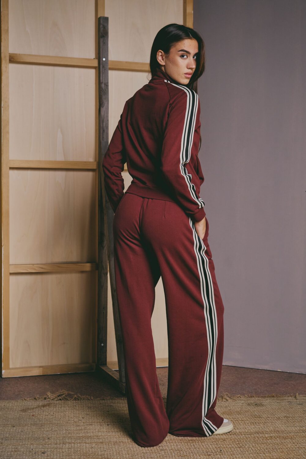 DUKS JAKNA RETRO BURGUNDY - Slika 6
