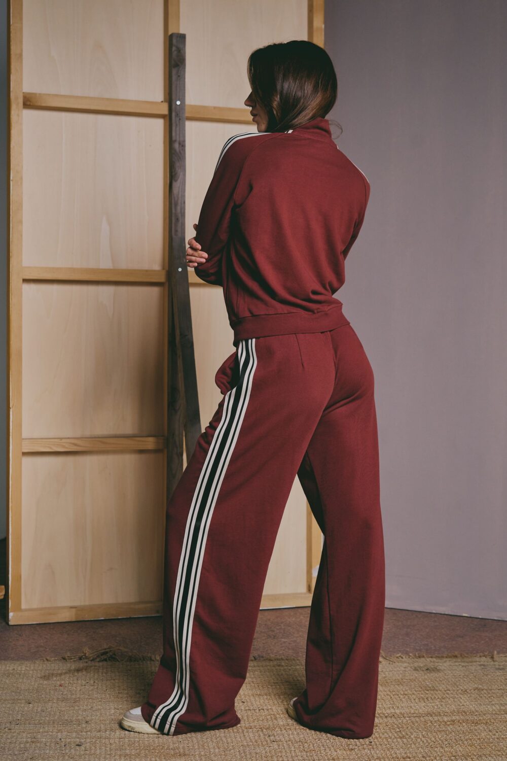 PANTALONE MARIANNE BURGUNDY - Slika 4
