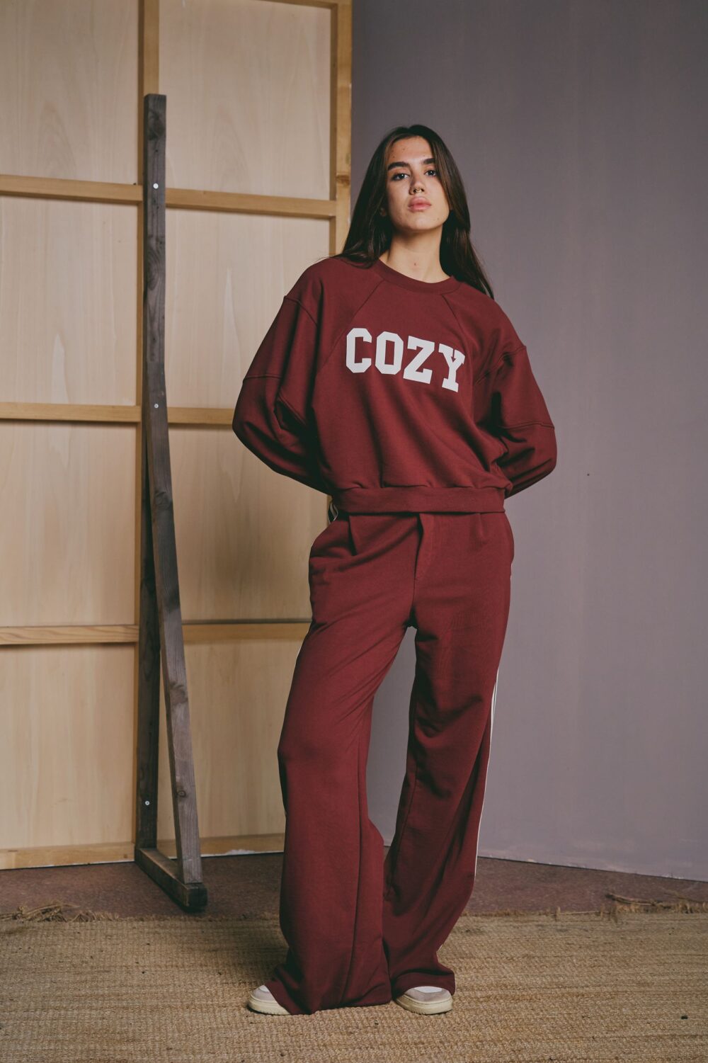 PANTALONE MARIANNE BURGUNDY - Slika 6