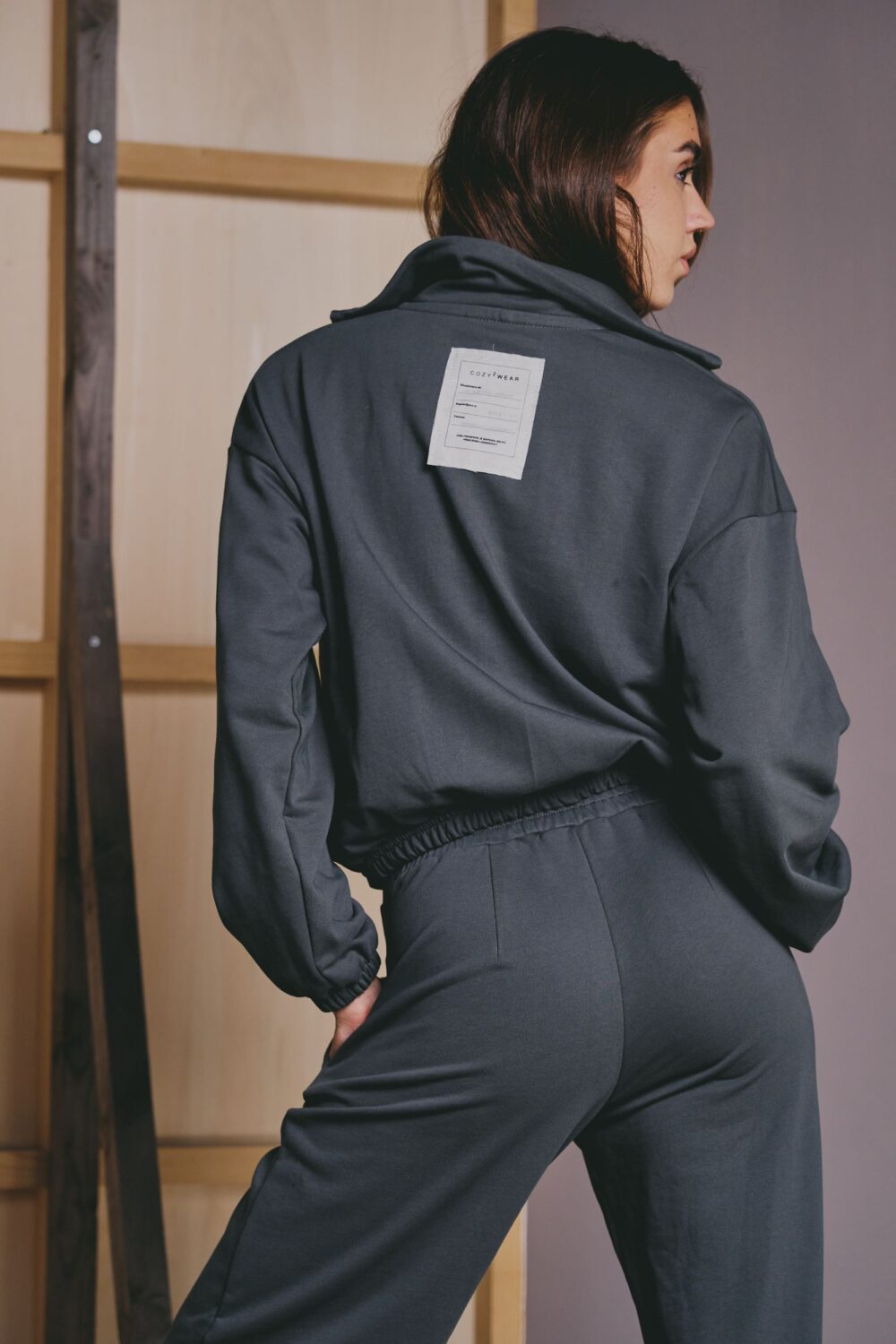DUKS JAKNA BOMBER DARK GREY - Slika 4