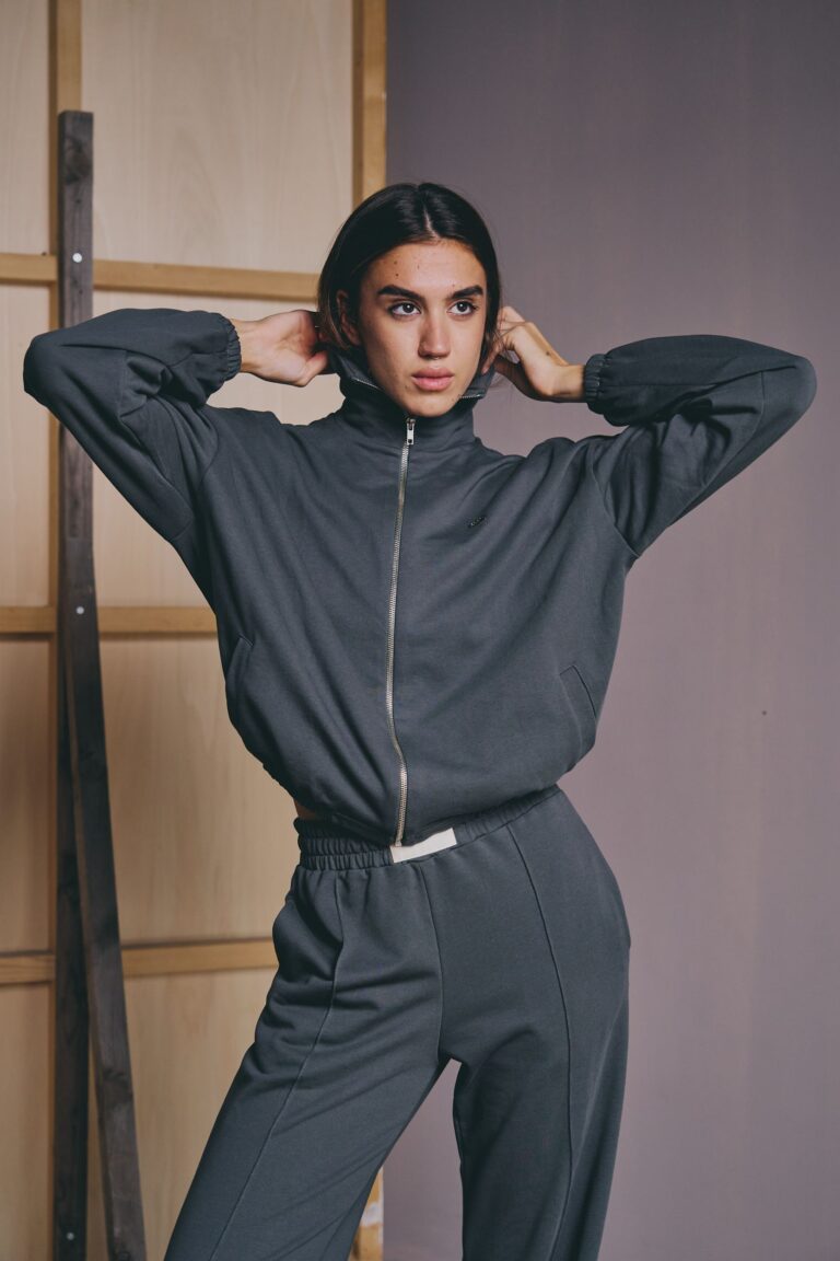 duks jakna bomber dark grey