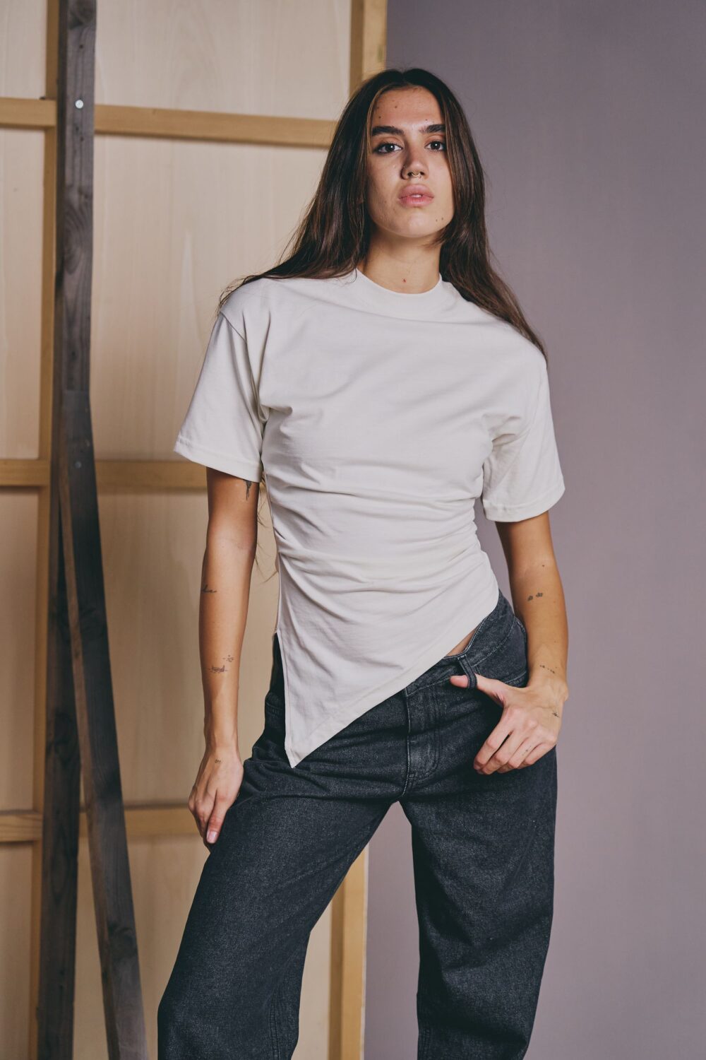 MAJICA TWIST OFF WHITE