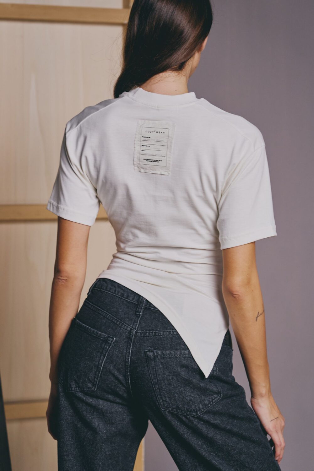 MAJICA TWIST ORGANIC OFF WHITE - Slika 3