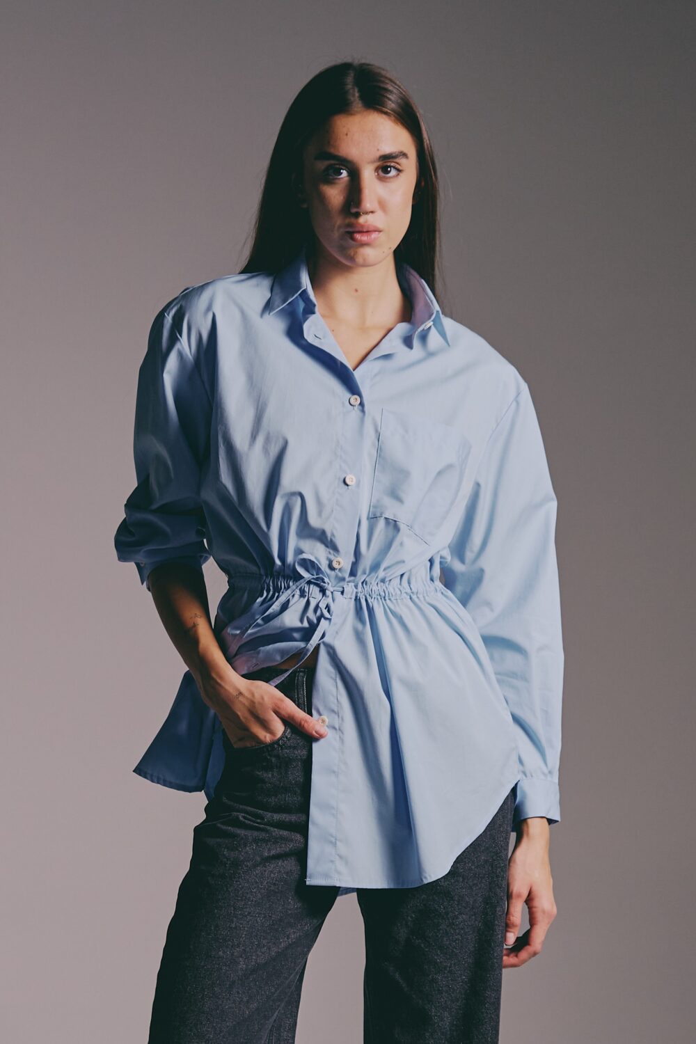 KOŠULJA PEPLUM BLUE - Slika 4