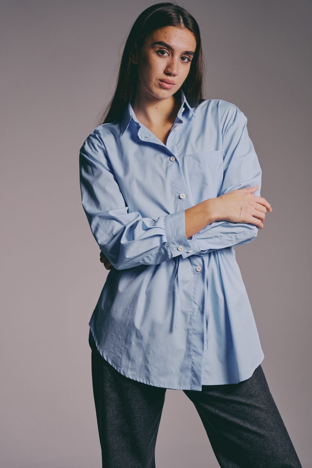 KOŠULJA PEPLUM BLUE - Slika 2