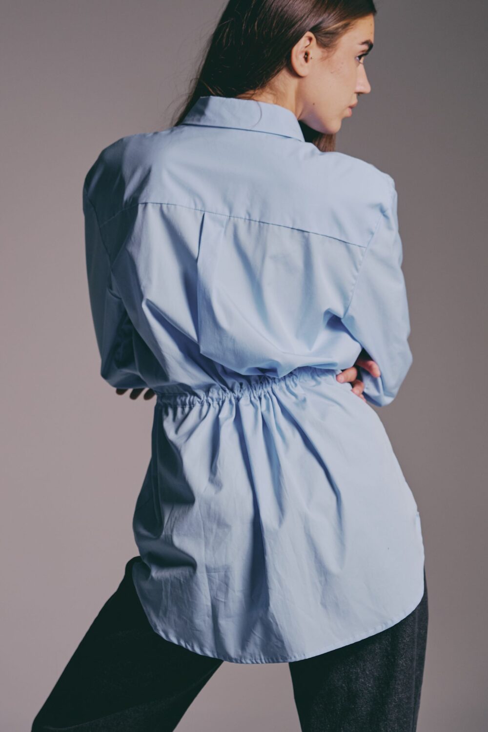 KOŠULJA PEPLUM BLUE - Slika 3