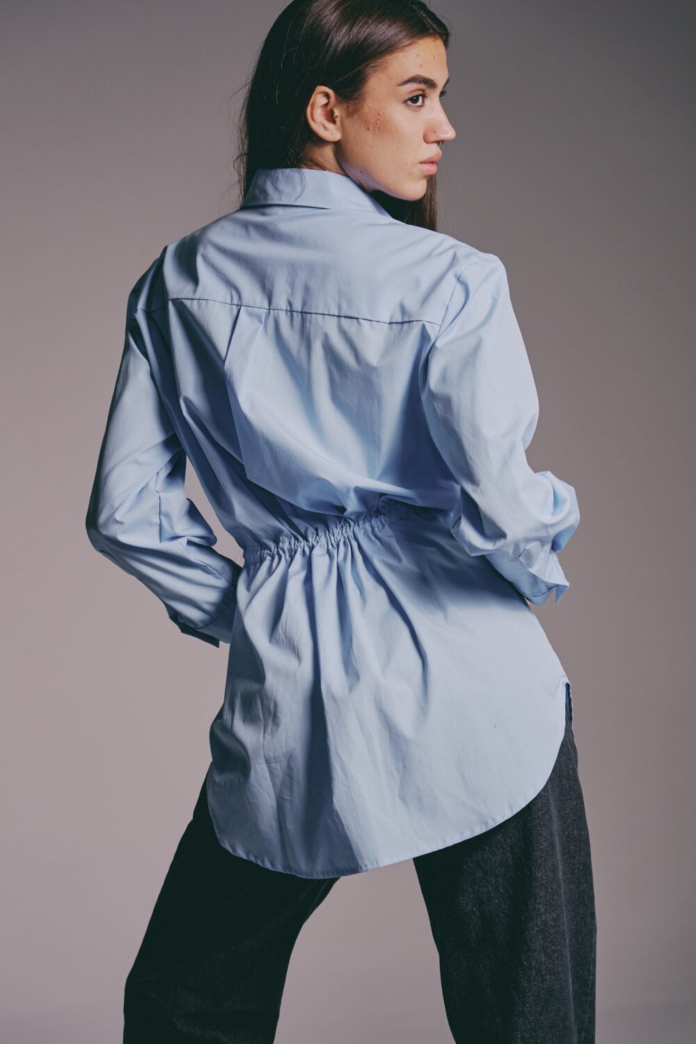 KOŠULJA PEPLUM BLUE - Slika 5