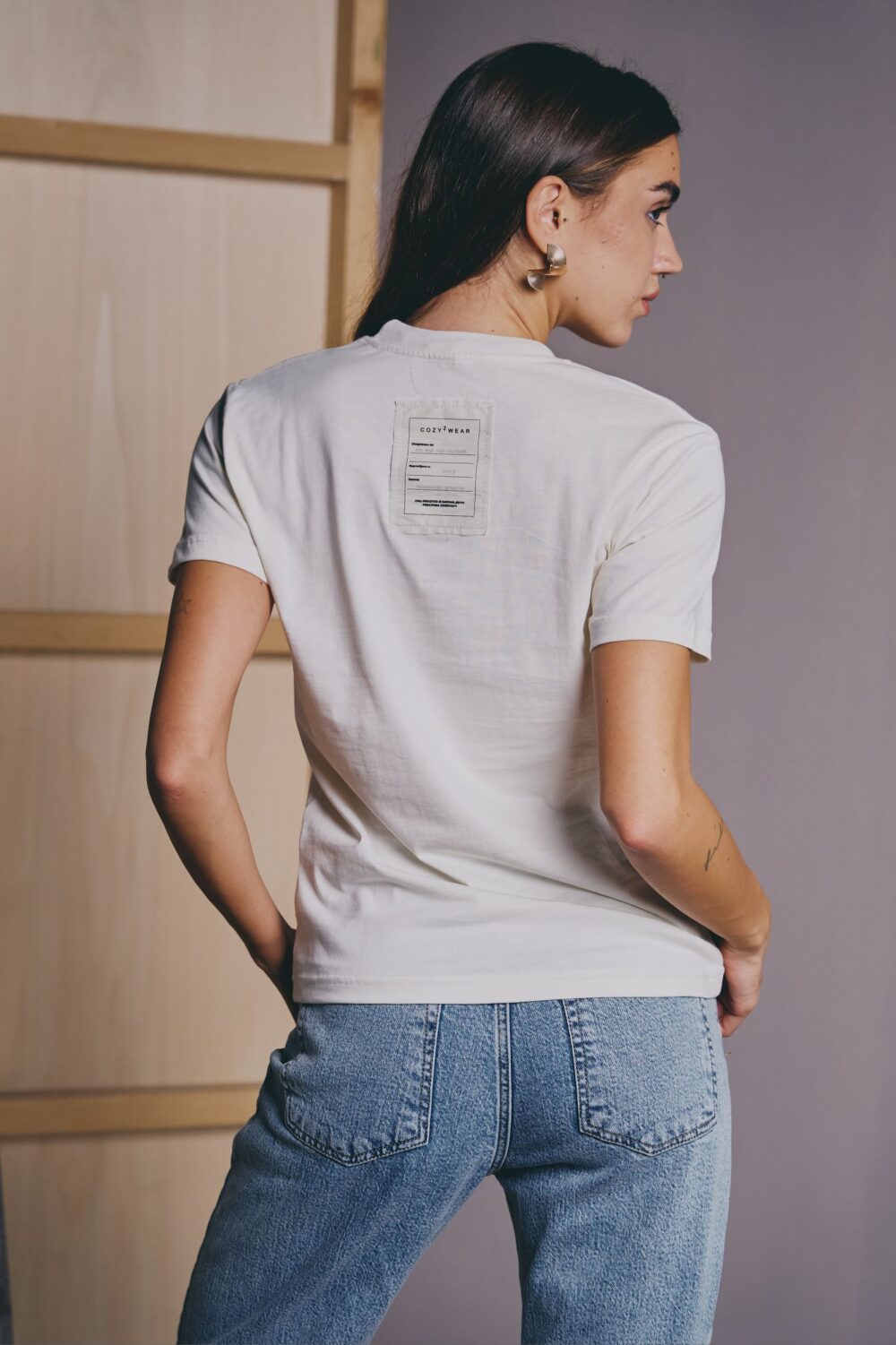 MAJICA BASIC TEE ORGANIC OFF WHITE - Slika 4