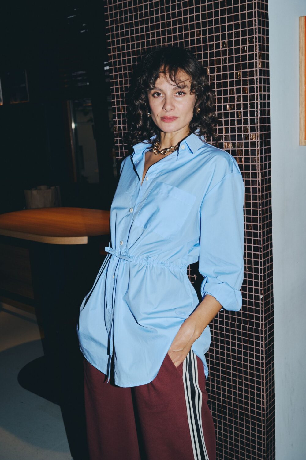 KOŠULJA PEPLUM BLUE - Slika 8